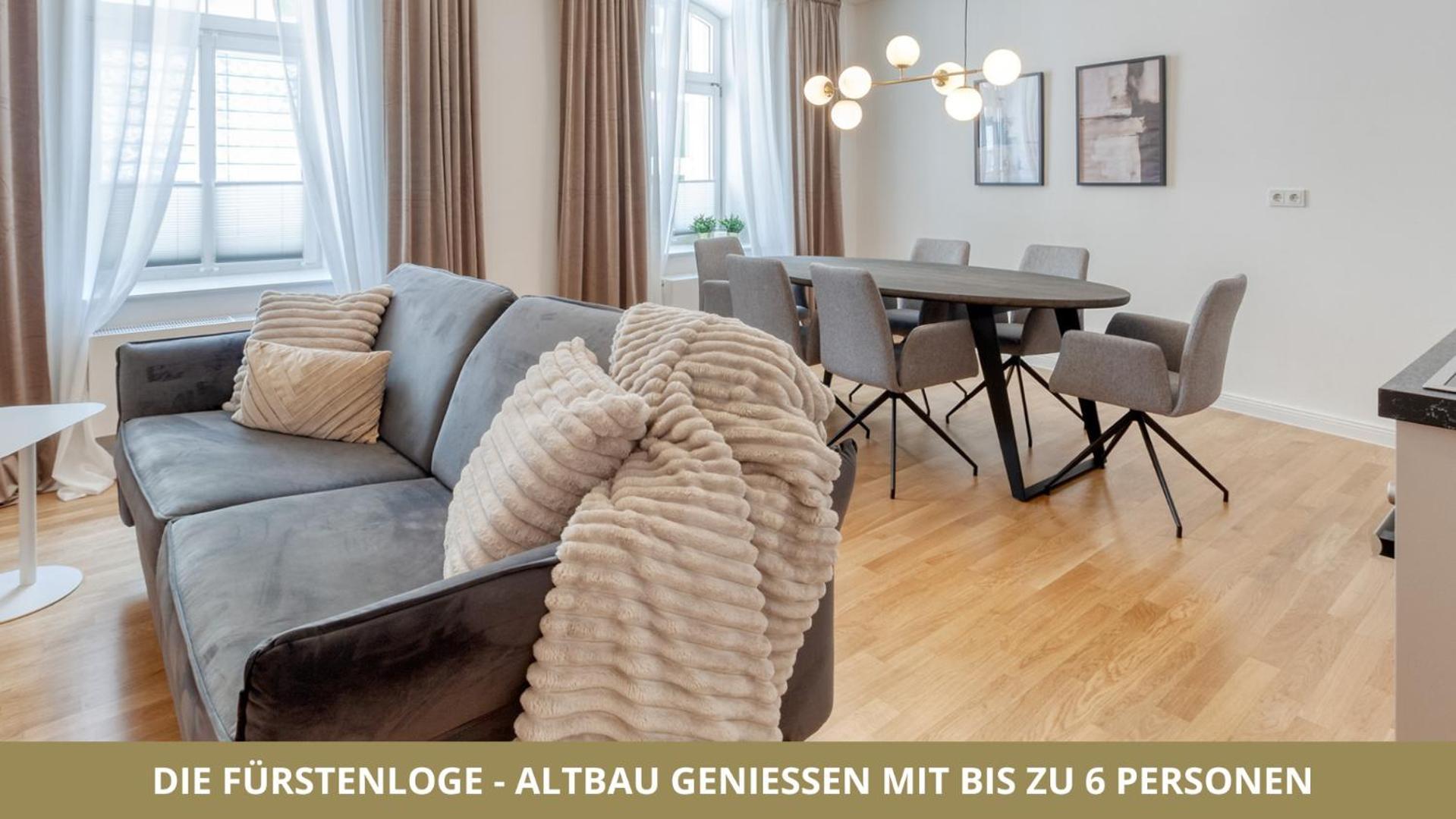 Neu Fewo Fuerstenloge 1-6 Pers Hinter Dem Markgraeflichen Opernhaus - 2 Schlafzimmer Mit Boxspringbetten 4 Einzel Oder 2 Doppelbetten, Balkon Und Einbaukueche, Barrierearm Bayreuth Buitenkant foto