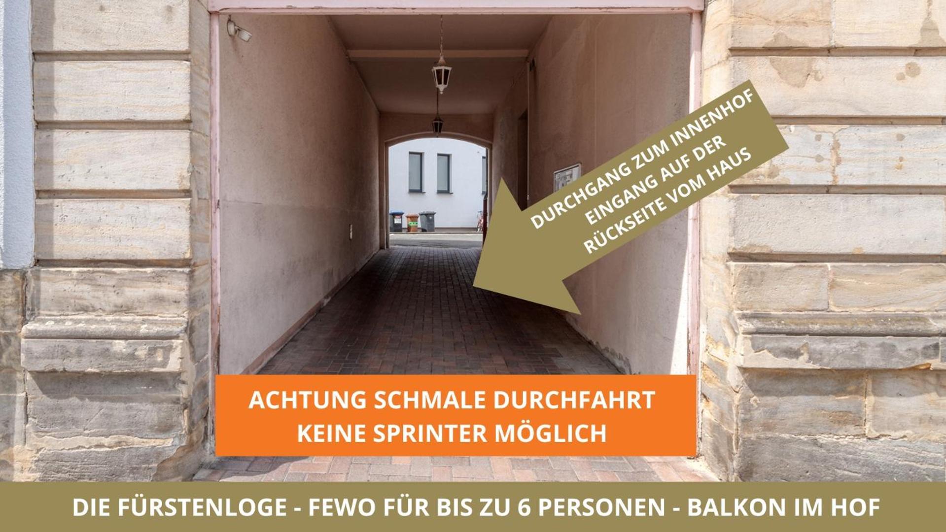 Neu Fewo Fuerstenloge 1-6 Pers Hinter Dem Markgraeflichen Opernhaus - 2 Schlafzimmer Mit Boxspringbetten 4 Einzel Oder 2 Doppelbetten, Balkon Und Einbaukueche, Barrierearm Bayreuth Buitenkant foto